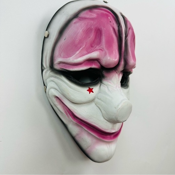 Cosplay Videogame PAYDAY Dallas Mask Resin Hard Horror Halloween - Picture 4 of 9
